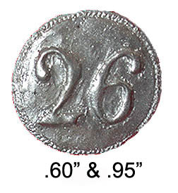 26th Regt Button